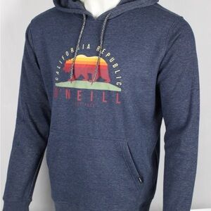 O'Neill California Republic Bear graphic pullover hoodie heather navy